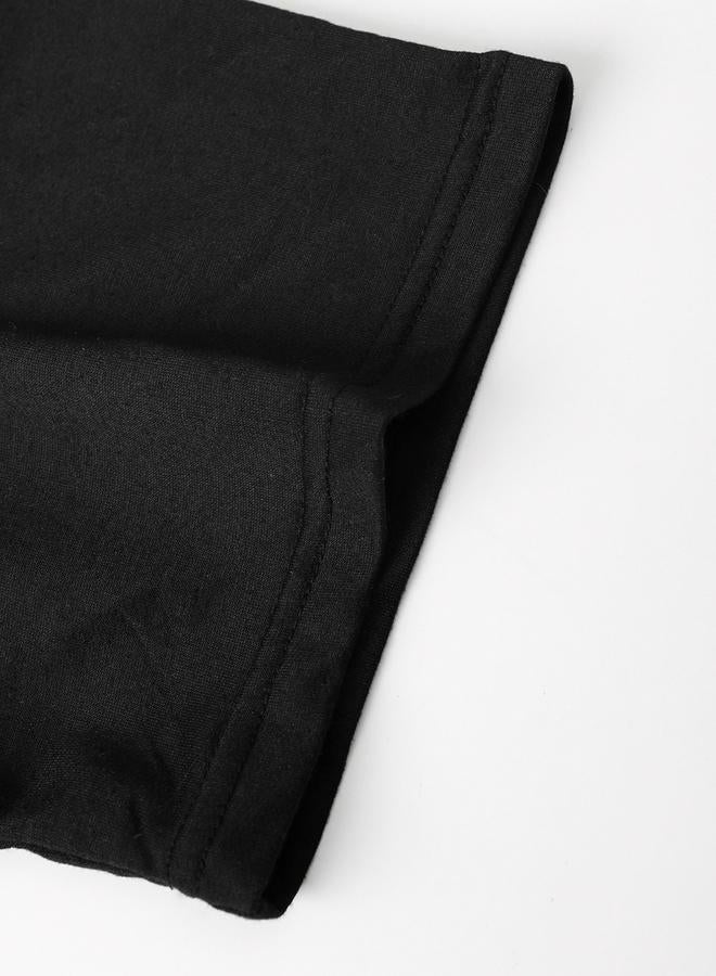 Take Two Men Relaxed Fit Black Short Sleeve T-Shirt - Image 5